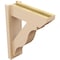 Ekena Millwork 5 1/2-in W x 16-in D x 20-in H Funston Slat Rough Cedar Woodgrain TimberThane Outlooker, Primed Tan OUTUR055X16X20FST24RCPR - alternate 2